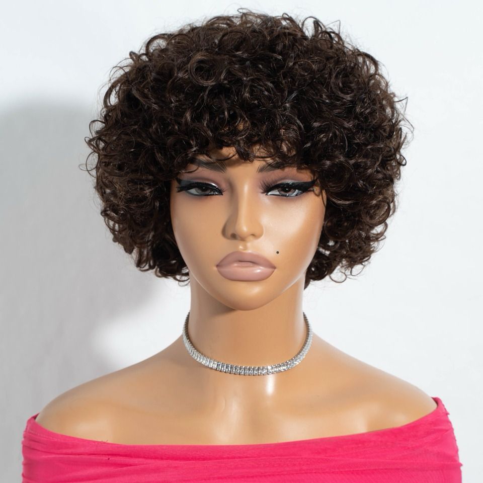 Pixie Short Curly Wigs